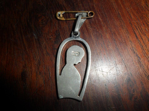 Virgen Virgencita Metal Plateada Colgante Religiosa 1