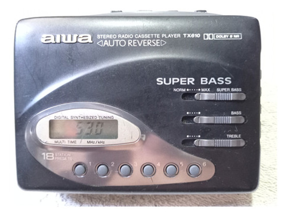 Walkman Aiwa Hs-tx610 Con Ecualizador Y Dolby  Autoreverse 1