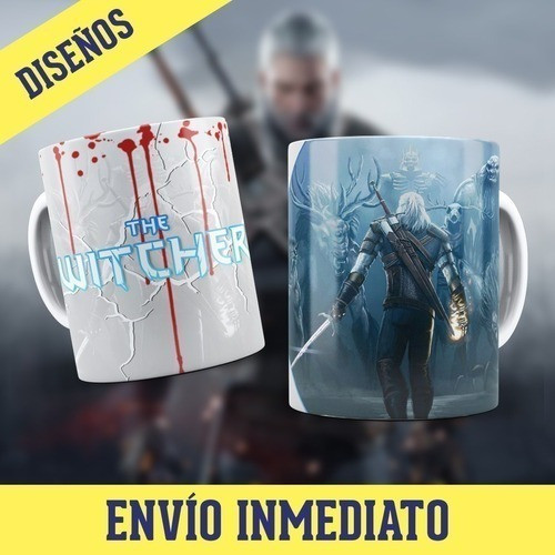 Kitplantillas Tazas The Witcher Sublimación 1