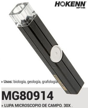 Lupa Hokenn Mg80914  30x Grafología Biología Campo Geología 1