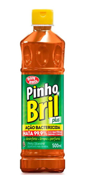 3 X Desinfetante Pinho Bril Silvestre 500 Ml - Original 0