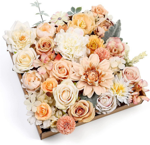 Flores Artificiales Para Decoracion Fiestas Bodas- 32 Piezas 0