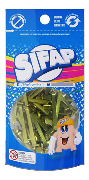 Broche Dorado 2 Patas Sifap Nro.5 23mm De Largo X 100u 0