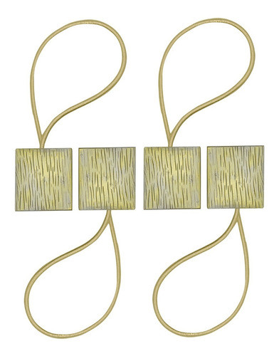Sujetador Cortinas Borla Decorativa Agarradera Imantada X4 0