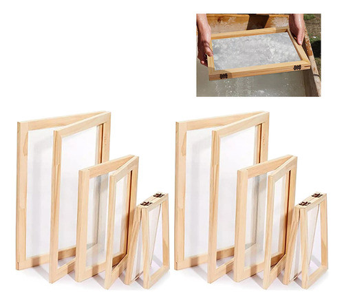 Kit De Tela Para Fabricação De Moldes De Papel De Madeira De 0