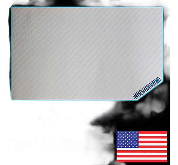 36  X 60  4d Blanco De Fibra De Carbono Depósito Etiqueta En 0