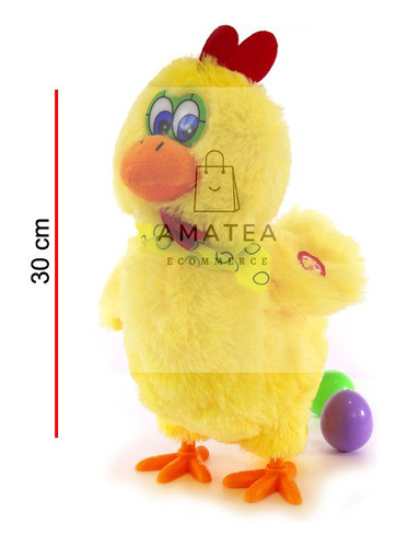 Peluche Gallina Con Sonido Y Moimientos 30cm Phi Phi Toys 1