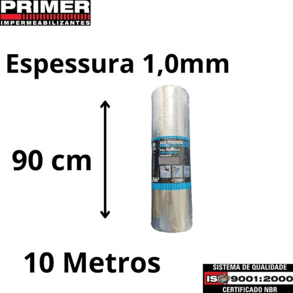 Fita Manta Asfaltica 90cm X 10m 1,0mm Impermeável Telhado 1
