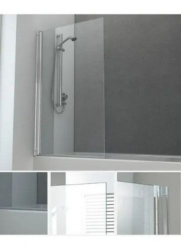 Mampara Baño Rebatible 6mm 140x80 Blindex Laminado Seguridad 1