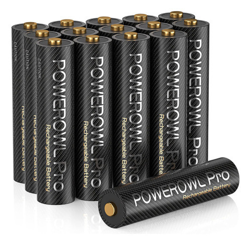 Powerowl Bateras Aaa Recargables Pro, Alta Capacidad De 1100 0