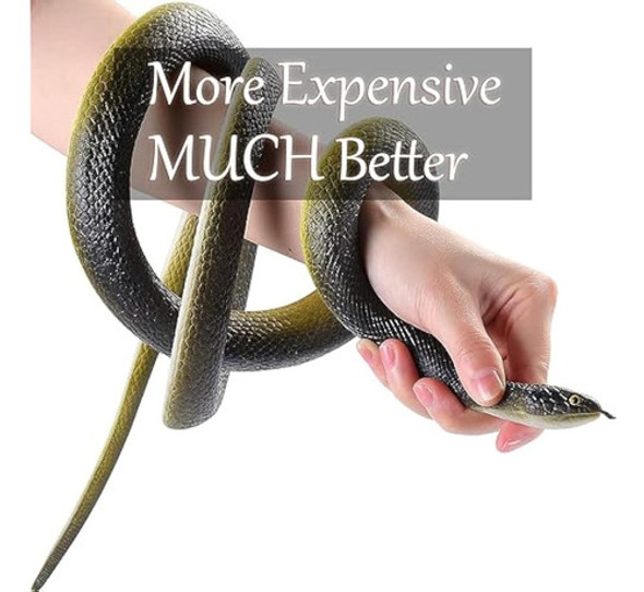 Serpiente De Goma Grande De 53 Pulgadas, Súper 1