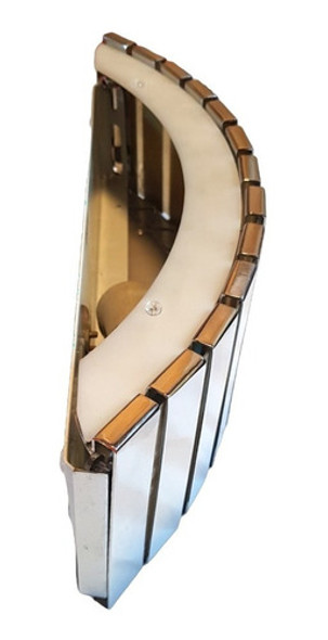 Aplique Cromado Medio Circulo Candil Pared P/ 1 Luz 1