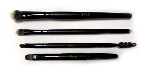 Set De Pinceles Dobles De Maquillaje X 4 Evok 0 Set De Pinceles Dobles De Maquillaje X 4 Evok 0