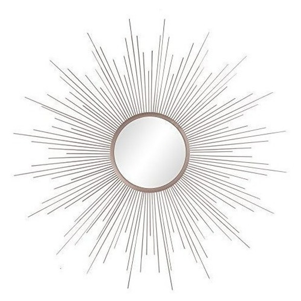 Patton Decoración De Pared Champaña Los Rayos Sunburst Espej 0
