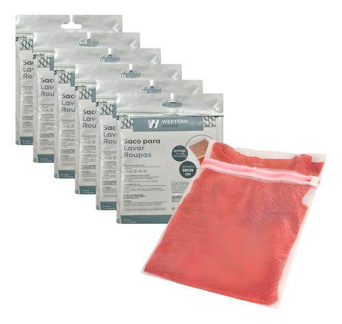 Kit 12 Saco De Lavar Roupas Delicadas Intimas Telado 40x29cm 0