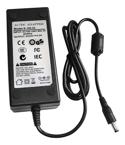 Transformador Conmutado 24v 4.2a 100w Led Cctv Fuente C/f 0