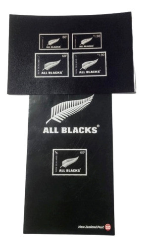 Folleto Y Tarjeta Rugby All Blacks  Nueva Zelandia 2010 0