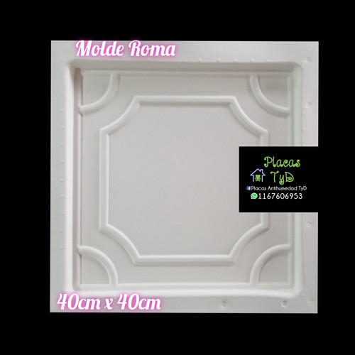 Combo Molde Y Moldura De Terminación Para Placas Antihumedad 1