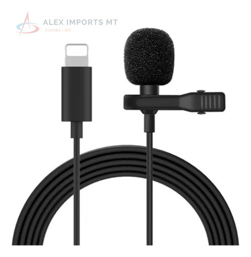 Microfone Lapela Celular iPhone Lightning Bom 1
