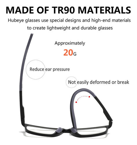 Hubeye 3 Pares De Gafas Deportivas Tr90 Para Hombres Y Mujer 1