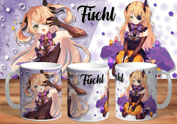 Taza Fischl - Genshin Impact De Cerámica. 1 Taza Fischl - Genshin Impact De Cerámica. 1