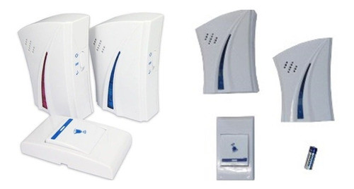 Timbre Inalámbrico 2 Bases  Para Casa  O Negocio 0