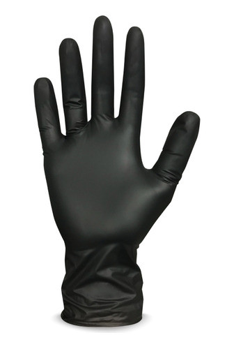 Luva De Vytril Sem Pó - Preta - P 0