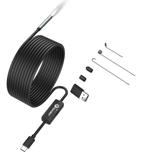 Endoscopio Usb 2 En 1 Boroscopio De 5,5 Mm Ultra Delgado 0