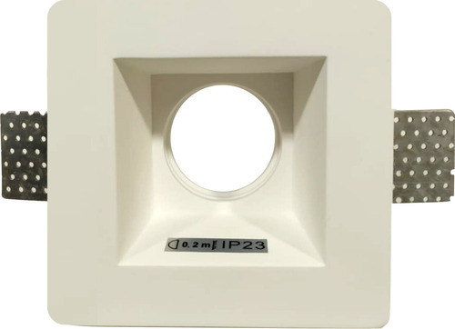 Luminaria Embutir De Gesso - Quadrado Plafon Suporte 12x12cm 0
