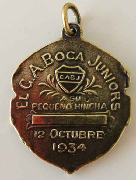 Antigua Medalla Del Club Boca Juniors Año 1934 1 Antigua Medalla Del Club Boca Juniors Año 1934 1