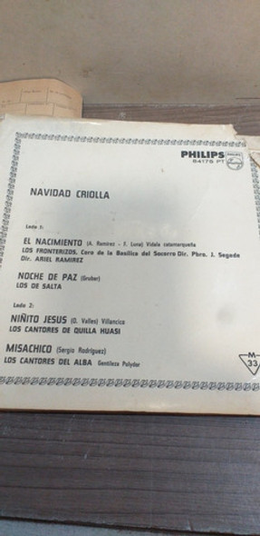 Antiguo Disco Simple Navidad Criolla Original 1