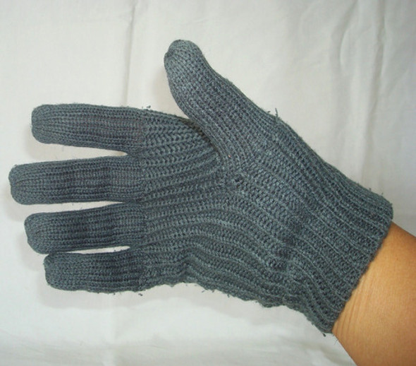 Guantes De Pura Lana Color Gris Para Hombre 1