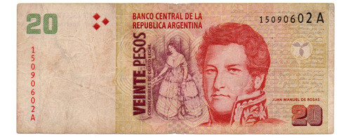 Billete 20 Pesos Convertibles C Leyenda 2do Dis Bottero 3502 0