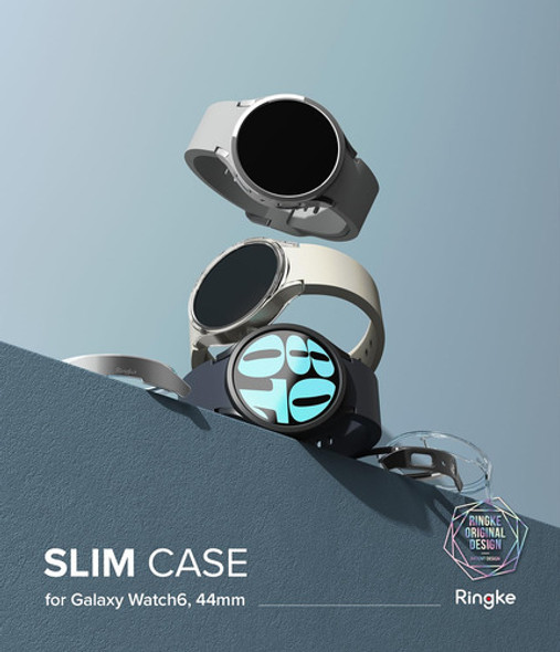 Funda Ringke Para Samsung Watch 6 44mm X2 / Cromado Y Clear 1