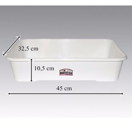 Bandeja Plastica Profunda 45 X 32,5cm Carniceria / Granjas 1