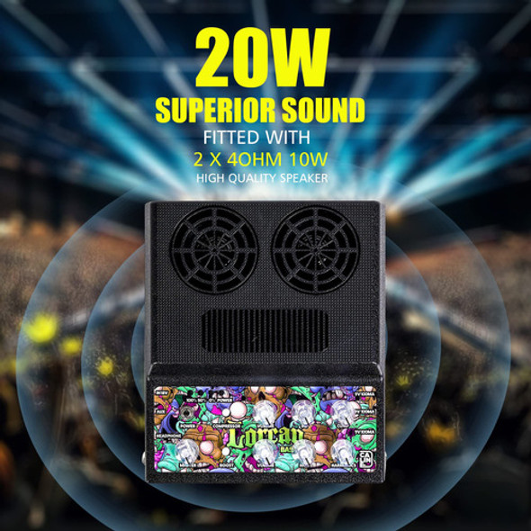 Caline Amplificador De Graves De 20 W Recargable Mini Amplif 1