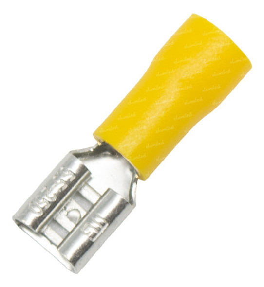 50 Terminales Preaislado Pala Hembra 6.3mm C15 2.6-6.5mm2 0