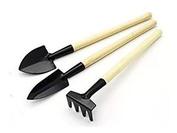Set X3 Mini Palitas + Rastrillo Jardineria Pack X 10 Set 0