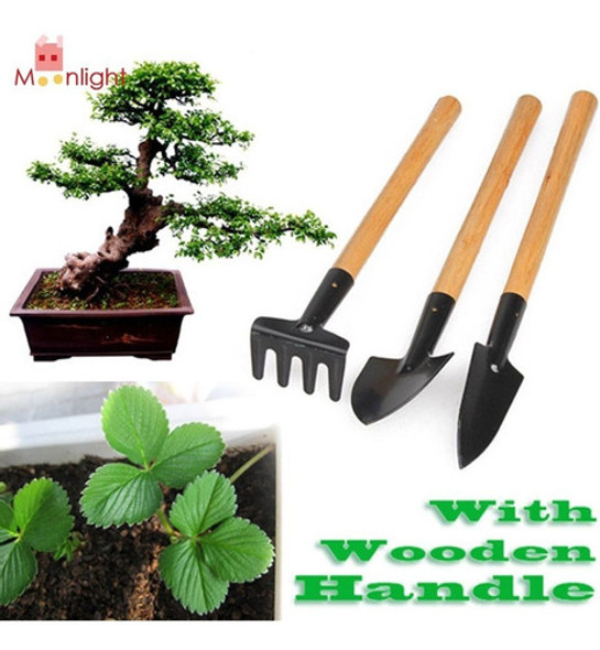Set X3 Mini Palitas + Rastrillo Jardineria Pack X 10 Set 1