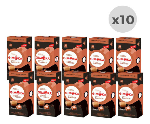Cápsulas De Café Gimoka Espresso Clásico Aluminio 10 Cápsula 0