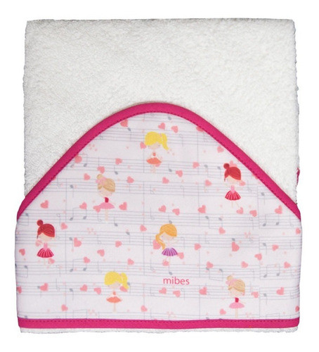 Toallón Capucha Sublimada Motivos Varios Party Bebé Mibes 1