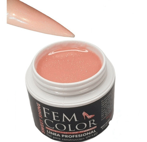 Gel Uv Led Fem Color Sweet Shine 30g Construccion Uñas Lfm 1