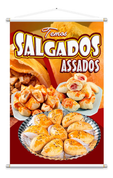Banner Salgados Assados, Temos, Lachonete,promoção,vendas 0 Banner Salgados Assados, Temos, Lachonete,promoção,vendas 0