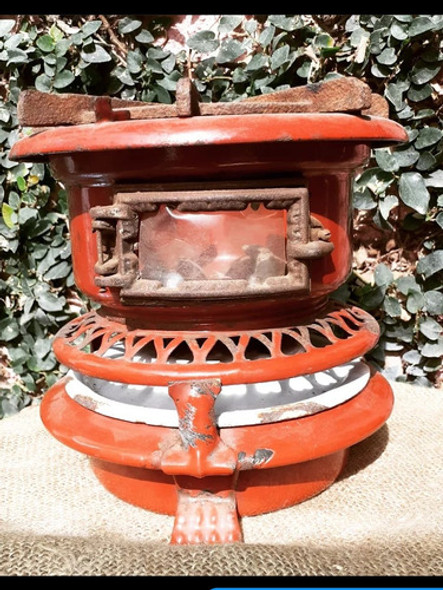 Calentador Antiguo Esmaltado Enlozado Vintage Para Revisar 1