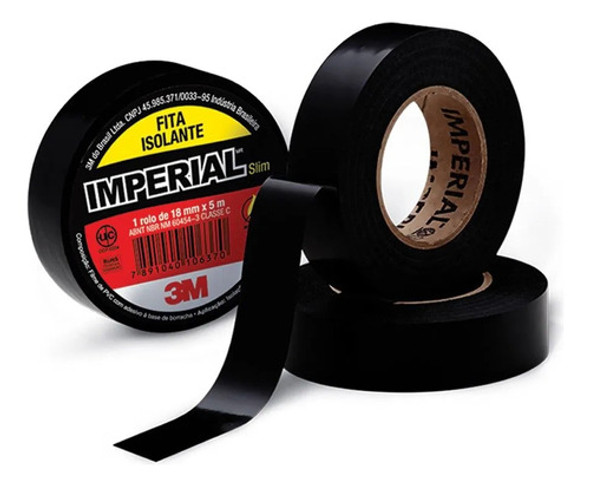 Fita Isolante Imperial Anti-chama 5 Metros 3m 0