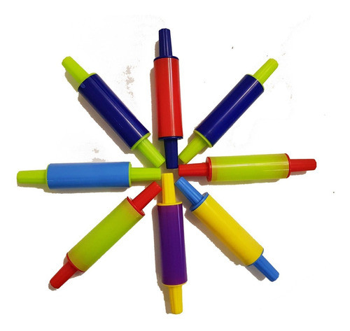 Palo De Amasar Plastico 21cm. Cumpleaños, Souvenir X10unid. 1