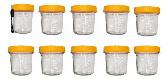 Frascos Recolector Leche Materna De Vidrio Pack 10 Unid 0