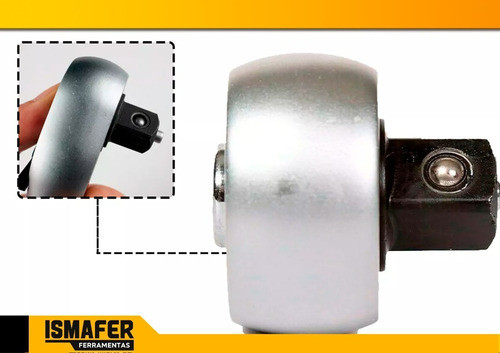 Kit Soquetes Longos Sextavado 1/2 10 A 22mm + Chava Catraca 1