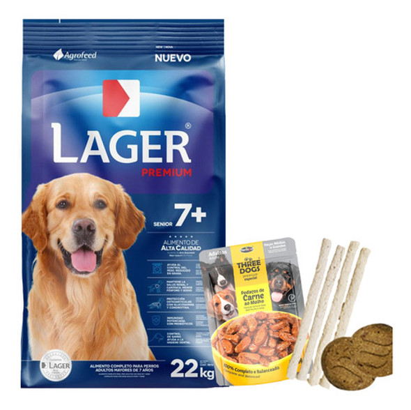 Alimento Lager Premium Perro Adulto Mayor Senior 22 Kg 0