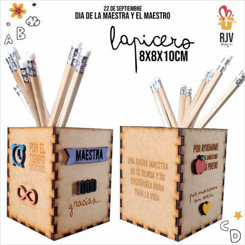 Portalápices Dia Del Maestro 1